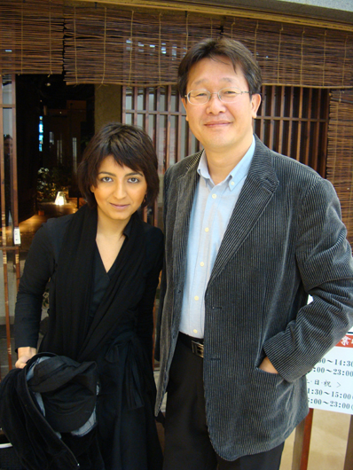 Hana Makhmalbaf and Mr. Kim Ji-Seok Artistic Director of Busan Film Festival