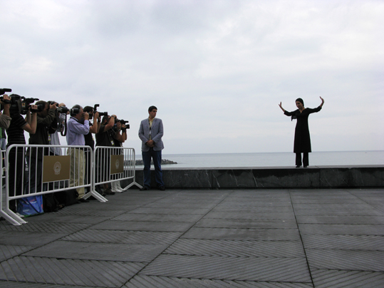 San sebastian film festival with her film "Two legged horse" 2008