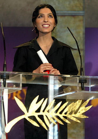 receiving The Special Jury Prize, Cannes film festival, for her film "At 5 in the afternoon" 2003