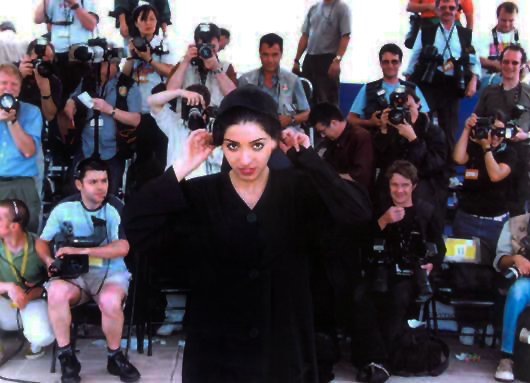 Cannes film festival with her film "Black board" 2000